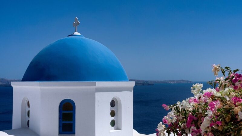 ギリシャ・サントリーニ島の海