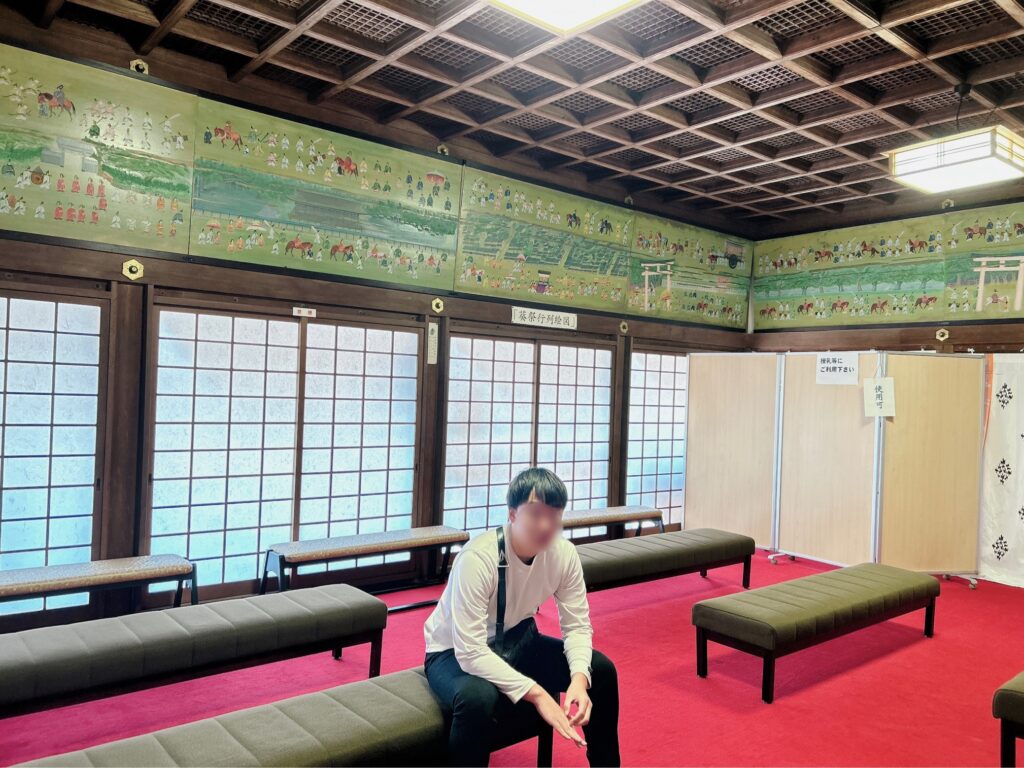 上賀茂神社の祈祷の待合室