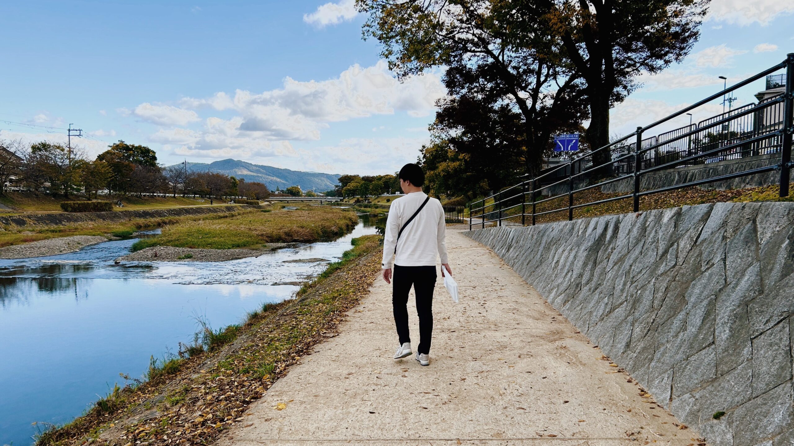 賀茂川を散歩