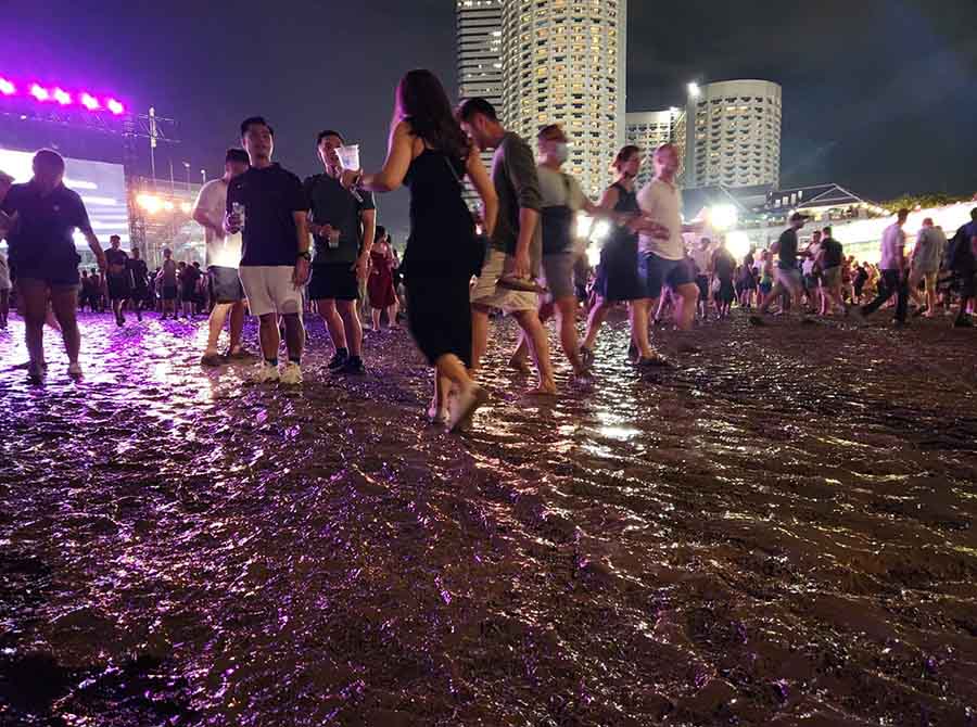 グチョグチョの地面